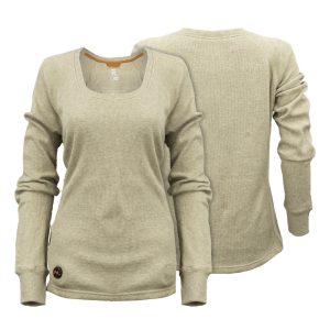 Mobile Warming Thermick Baselayer Shirt Womens 7.4V Tan XL