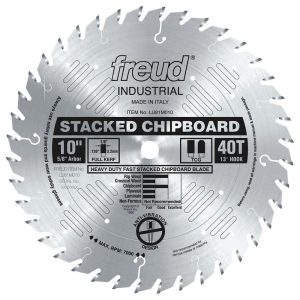 Freud 10 In. x 40T Heavy Duty Stacked Chipboard Blade