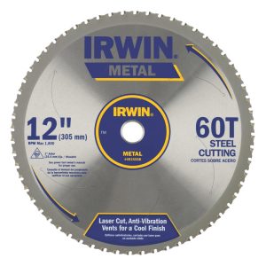 Irwin 12 In. x 60T Master Combination Ferrous Steel 1 In. Arbor – Carded