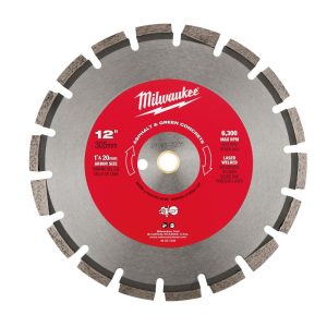 Milwaukee 12 in. Asphalt & Green Concrete Segmented