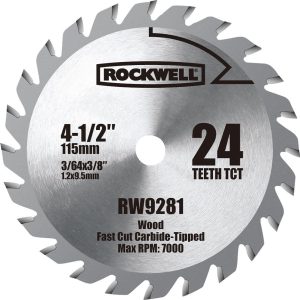 Rockwell 4-1/2-in 24-Tooth Continuous Carbide Circular Saw Blade