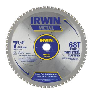 Irwin 7-1/4 x 68T Master Combination Thin Steel 5/8 Arbor – Carded