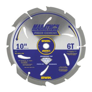 Irwin 10 6T Marathon PCD Fiber Cement Blade