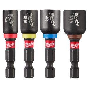 Milwaukee SHOCKWAVE Impact Duty 1-7/8 Magnetic Nut Driver Set 4PC