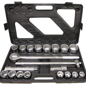 Allied International Harvest Forge 21pc 3/4In Dr Heavy Duty SAE Socket Set