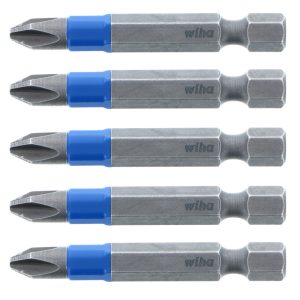 Wiha TerminatorBlue Impact Bit Phillips #2 2 5pk