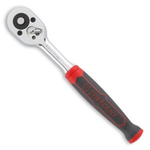 Crescent 1/4 Drive 72 Tooth Quick Release Dual Material Teardrop Ratchet 8-1/2 In.”