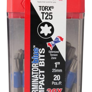 Wiha TerminatorBlue Impact Bit Torx T25 x 1 20pk
