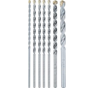 Makita Assorted Carbide Tipped Percussion Masonry Hammer Drill Bit Set 7pc
