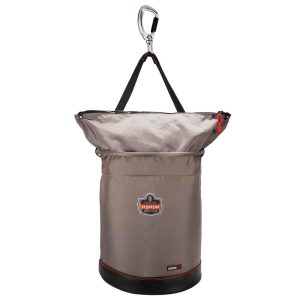 Ergodyne Hoist Bucket with Swiveling Carabiner XL Gray