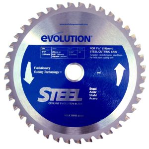 Evolution Power Tools 7-1/4 in. 40 Teeth TCT Mild Steel Cutting Blade