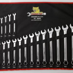 Cougar Pro 18 pc. Full Polish Combination Wrench Set Metric (7mm to 24mm)