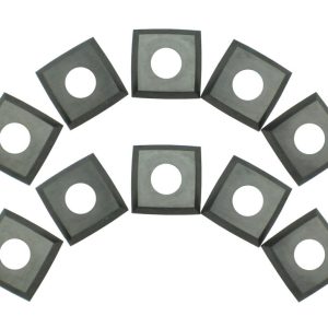 Rikon Carbide 4-Edge Helical Cutter Inserts for Stationary Planer Planer/Jointers Pack 10