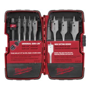 Milwaukee 8 pc Flat Boring Bit Set