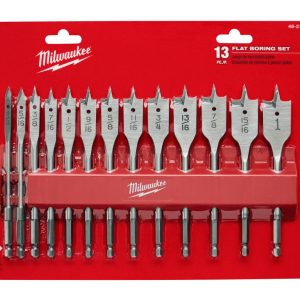 Milwaukee 13 PC Flat Boring Bit Set