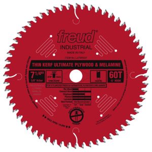 Freud 7-1/4 In. x 60T Thin Kerf Ultimate Plywood & Melamine Blade