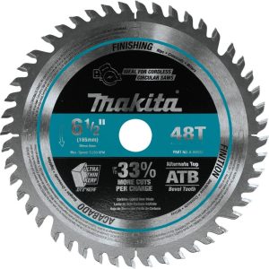 Makita 6-1/2 48T Carbide-Tipped Cordless Plunge Saw Blade