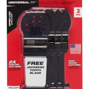 Milwaukee OPEN-LOK HCS Wood Blades 3PK + 1 Free Blade 1 3/8