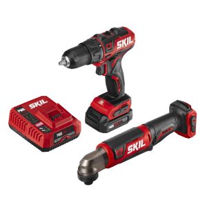 SKIL PWRCORE 12 Brushless 12V Drill Driver & Right Angle Impact Kit