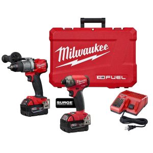 Milwaukee M18 FUEL 2-Tool Hammer Drill & SURGE Hydraulic Driver Combo Kit