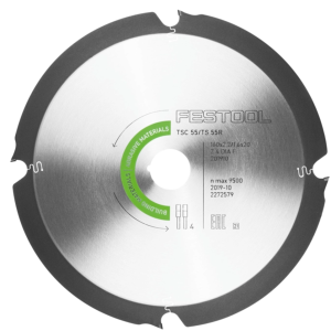 Festool Saw Blade 4 Tooth Abrasive Materials Diamond for TSC 55 K