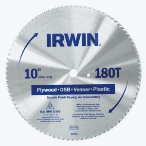 Irwin 10 180T Plywood Blade