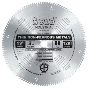 Freud 12 In. x 120T Thin Stock Non-Ferrous Metal Blade