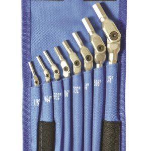 Bondhus 8 piece Chrome Hex Pro Wrench Set – Sizes: 1/8-3/8
