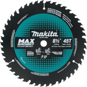 Makita Max Efficiency Miter Saw Blade 8 1/2 45 Tooth Thin Kerf