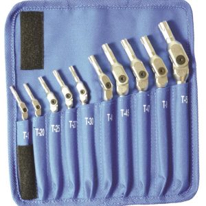 Bondhus 10 piece Chrome Torx Hex Pro Wrench Set – Sizes: T15-T55