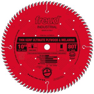 Freud 10 Thin Kerf Ultimate Plywood & Melamine Blade with Perma-SHIELD Coating