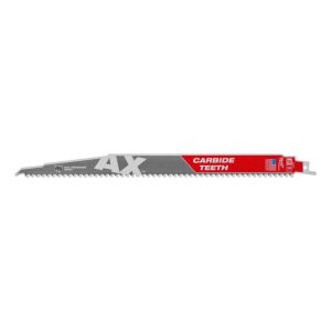 Milwaukee The Ax with Carbide Teeth SAWZALLBlade 12 in. 5T