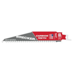 Milwaukee 6 6 TPI THE WRECKER with Carbide Teeth SAWZALL Blade 5PK