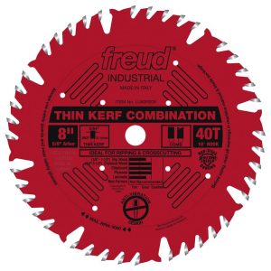 Freud 8 In. x 40T Thin Kerf Combination Blade
