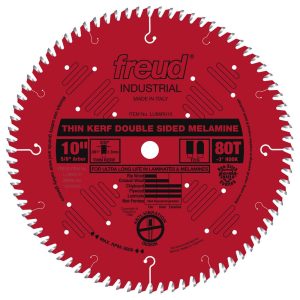 Freud 10 Thin Kerf Double Sided Laminate/Melamine Blade with Perma-SHIELD Coating