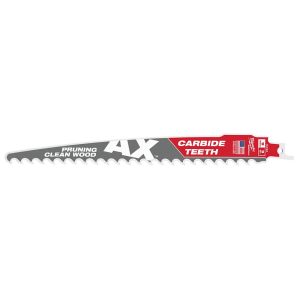 Milwaukee 9 3 TPI The AX with Carbide Teeth for Pruning & Clean Wood SAWZALL Blade 1PK