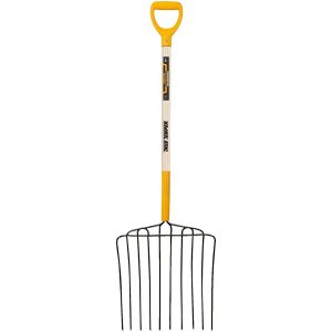 Ames 10-Tine Ensilage Fork with D-Grip Redwood Handle