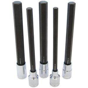 Bondhus Set of 5 6 In. Socket Bits with Sockets