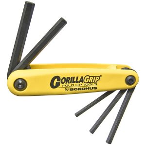 Bondhus 5pc Hex Fold-up Tool Set 3/16-3/8