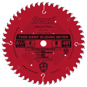 Freud 8-1/2 Thin Kerf Sliding Compound Miter Blade with Perma-SHIELD Coating