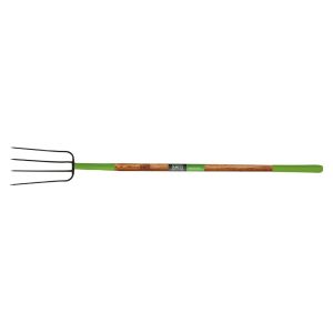 Ames 4-Tine Manure Fork with Oversized Cushion Grip on Hardwood Handle