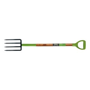 Ames 4-Tine Spading Fork with Ergonomic D-Top Grip on Hardwood Handle