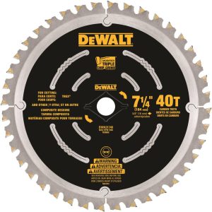 DEWALT 7-1/4-in 40T Composite Deck Blade