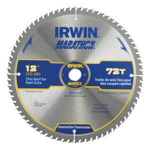 Irwin Marathon Carbide Table/Miter Circular Blade 12 72T