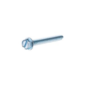 Hillman #10 x 3 Zinc Slotted Hex Head Sheet Metal Screw 100pk