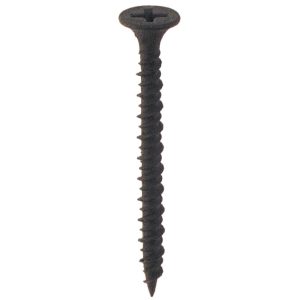 Pro Twist Screws 6 x 1-1/4 Bk Phosphate Bugle Hi-Lo Thread Sharp Point 8000 Screws