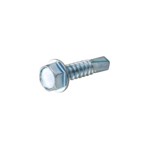 Hillman #12-14 x 2 Zinc Hex Washer Head Self Drilling Screw 100pk