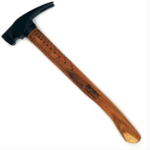 Boss Hammers 22oz Steel Hybrid Hickory Handle Hammer Milled Face