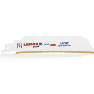 Lenox 6 18TPI Gold Power Arc Curved LAZER Reciprocating Saw Blade 5 pk