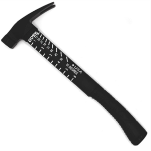 Boss Hammers 18oz Steel Hybrid Fiberglass Handle Hammer Smooth Face